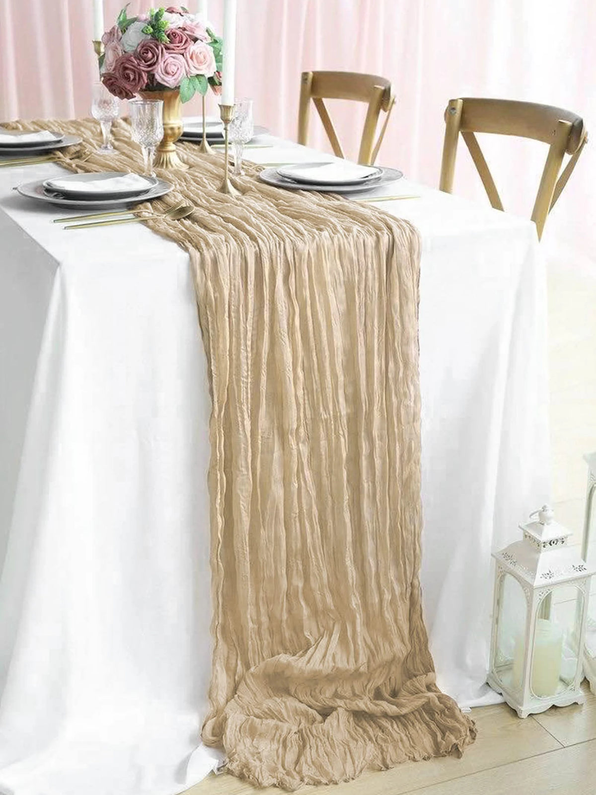 Champagne color / 4pcs 90X340cm