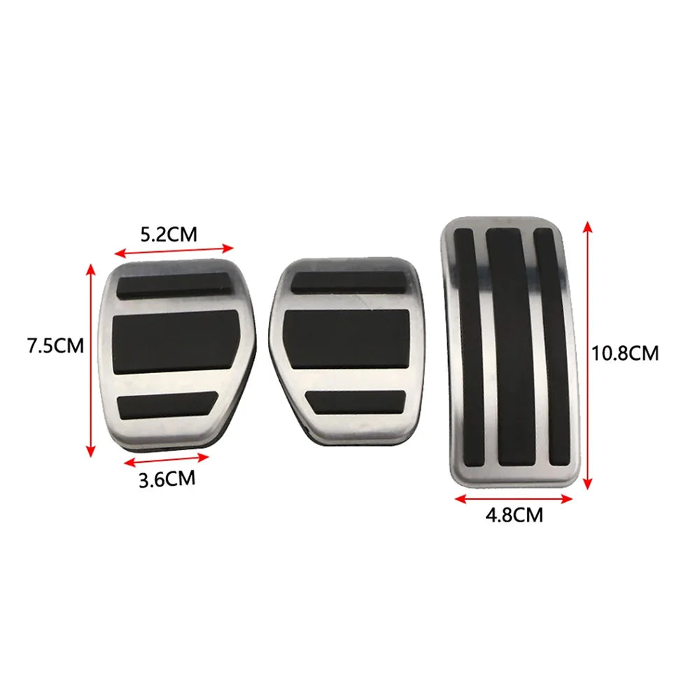Car Pedal Covers Set for Peugeot 207/208/301/307/308/408/2008, Citroen C3/C4, DS 3/4/6