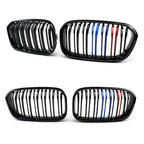 Front Bumper Racing Radiator Mesh Grill For BMW 1 Series F20 F21 Facelift 2015-2019 Year Gloss Matte Black M Color Carbon Print