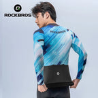 ROCKBROS Spring Summer Cycling Jersey Lightweight Breathable Long Sleeve Jersey Cycling Shirt Bike Uniform Men Cycling Clothing