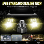 H7 Laser Lens H11 Led Fog Light Bulb H11 Led Fog Lamp H8 H16 9005 HB3 9006 HB4 CSP Blue 6000K 3000K Turbo Fog Light For Car 12V