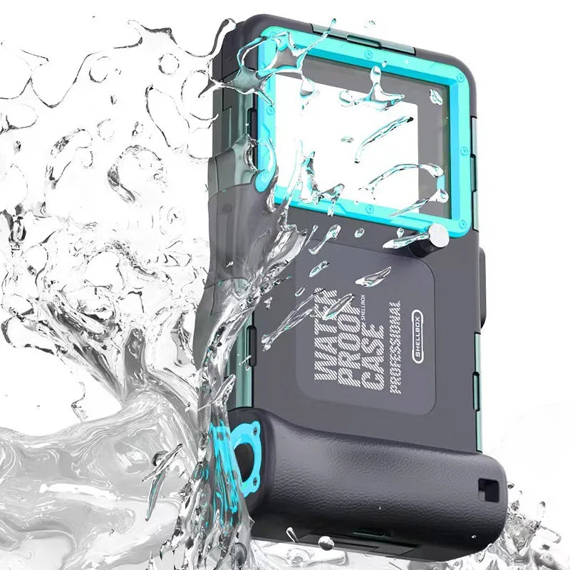Waterproof Phone Case Holsters & 15m Diving 50ft Swimming Premium Protective Housing & Lanyard For iPhone Samsung 6.8" Phone