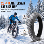 20x4.0 Fat Bike Outer Tire 20 Inch Replacement Tire for Snow Beach Cycling
