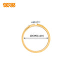 10pcs/Set 10-40cm Wooden Embroidery Hoops Frame Set Bamboo Embroidery Hoop Rings For DIY Cross Stitch Needle Craft Tool
