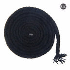 10M 5/7mm Cotton Cord for Sewing Twisted Rope Bag Strap Weave Cords Woven String Home Textile Decoration Ropes Craft Accessories