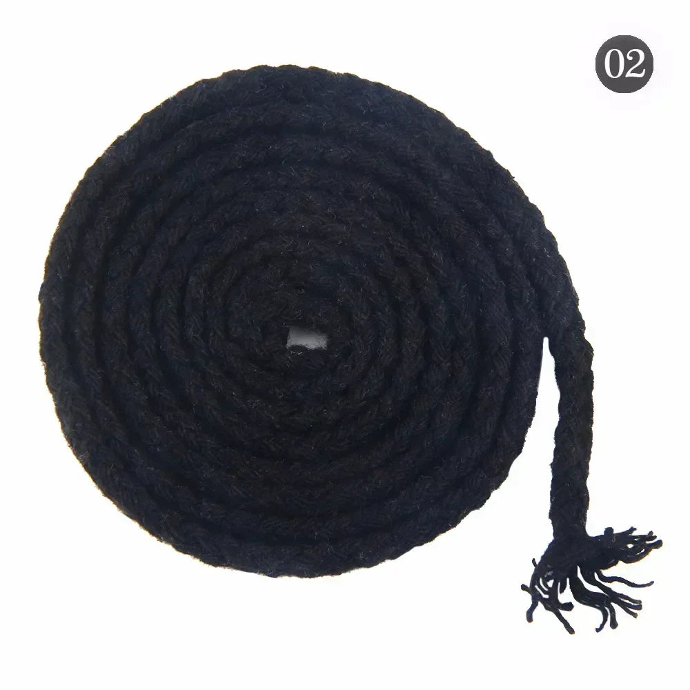 10M 5/7mm Cotton Cord for Sewing Twisted Rope Bag Strap Weave Cords Woven String Home Textile Decoration Ropes Craft Accessories