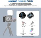NEEWER ZV-E10 Camera Cage with Silicone Grip Arca Type QR Base Protective Metal Video Rig for DJI RS Gimbals Sony ZV-E10