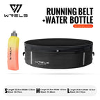 WRELS Waist Bag Invisible Elastic Running Belt Multi-Function Fanny Pack Waterproof Close-Fitting Marathon Waist Belt Bag