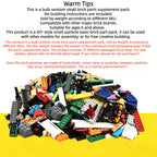 Pieces Building Blocks City DIY Creative Bricks Toys Bulk Random Model Parts Pack Figures Educational Kids Toys Children Gifts