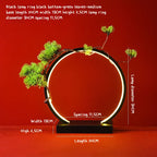 LED Light Ring Ornament Chinese-style Photography-specific Ambient Light Display Stand Creative Desktop Home Decoration Ornament