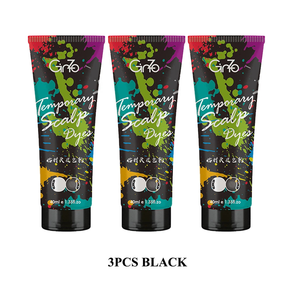 GINZO Hair Concealer for Men Waterproof Black Brown Baldness Corrector Cream Thinning Hair Fillup Scalp Dye Beauty Health 40ML