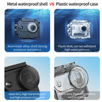 GO 3 3S Waterproof Housing Case for Insta360 GO3 Tempered Glass Underwater Diving Protective Frame for Insta 360 GO Thumb Camera