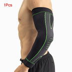 1PCS Sports Arm Compression Sleeve Anti-Slip Elbow Support Men Women Cycling Basketball Football Volleyball Baseball Tennis Golf