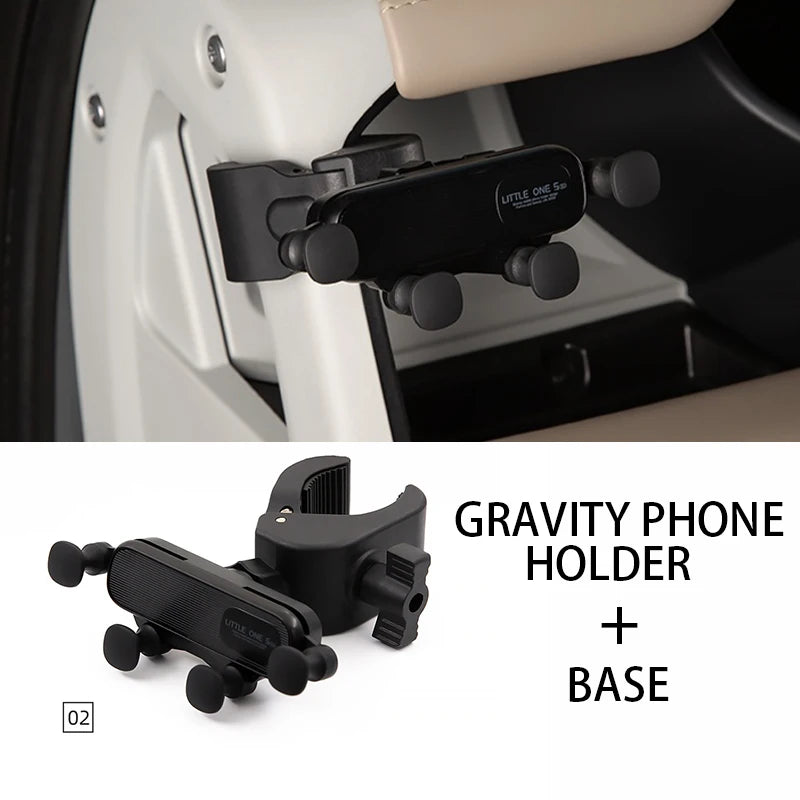 For BYD Denza B5 8 Leopard Car Magnetic Phone Holder Leopard 5 8 Gravity Navigation Mount Adjustable Ball Head Car Accessories