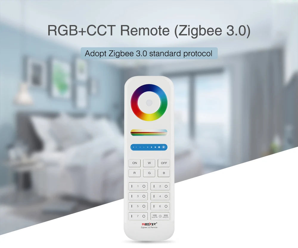 Miboxer Zigbee RGB+CCT LED Bulb Light 4W/6W/12W GU10 E27 Smart Dimmable Spotlight Lamp FUT089Z RF Remote WIFI ZB-Box2 ZB-Box3