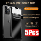 5Pcs Full Cover Privacy Hydrogel Film for IPhone 17 16 15 14 Pro Max 15 14 Plus Screen Protector for iPhone 11 12 13 Pro X XR XS