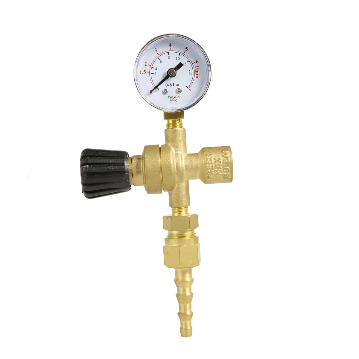 Gauge Instrument 36v220V Two Welding Pressure Reducing Valve M10 * 1 Mini Argon Carbon Dioxide Pressure Reducer Pressure