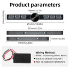 7-Key LED Car Steering Wheel Multimedia Remote Controller, Wireless Volume Adjuster