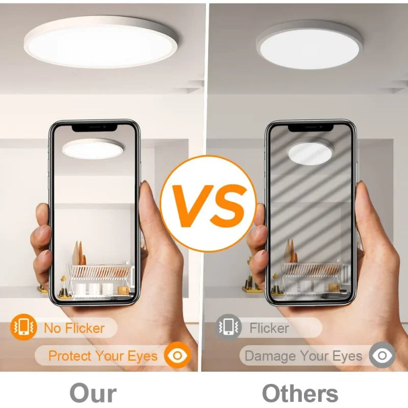 Ultra-Thin LED Ceiling Lamp Chandelier 23/30cm with Remote Control for Home Decor Lighting in Living Room Bedroom Kitchen