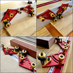 1 Pair Bearing Roller Feeder, Upgraded Aluminum Alloy Feather Loc Board, Table Saw Feeding Safety Propelling Auxiliary Tool