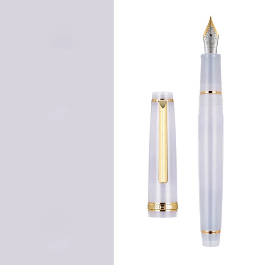 Jinhao 82 Fountain Pen Golden Clip EF/F/M Nib Acrylic Ink Pen Luxury Writing Pens for Stationery Business Office School Supplies