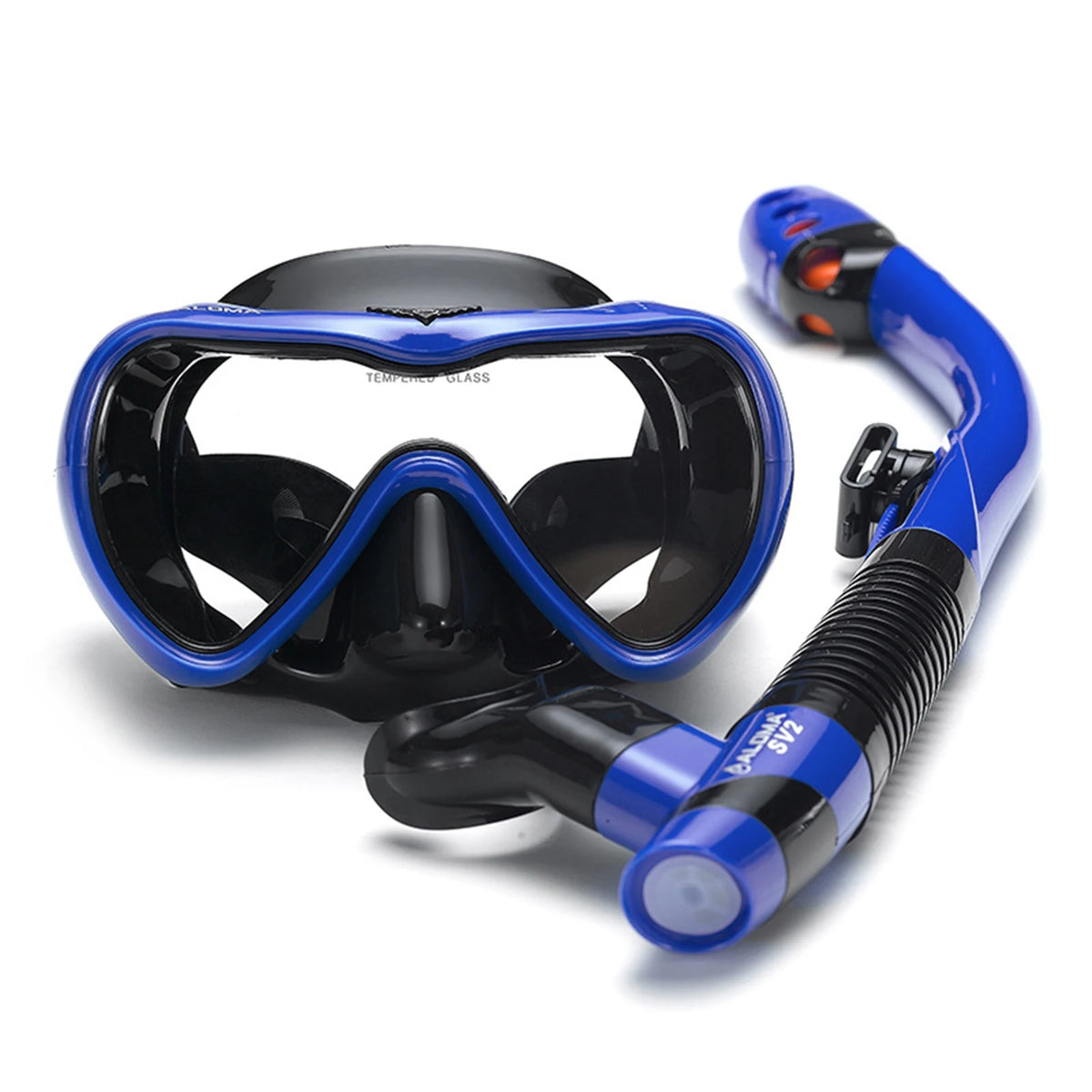 Leakproof Snorkel Set Anti-fog Swimming Snorkeling Goggles Glasses with Dry Snorkel Tube for Snorkeling Swimming Scuba Diving