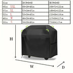 Waterproof BBQ Grill Cover Outdoor Rain Dust Sun Protection, Multiple Sizes