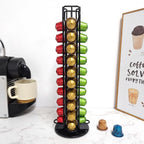 1PC 40 Pod Coffee Capsules Nespresso Coffee Pods Holder Rotating Rack Coffee Capsule Stand Storage Shelve Organization Holder