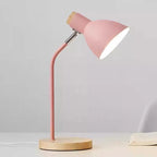 Nordic LED Creative Living Room Simple Solid Wood Modern Macaron Learning Desktop Decoration Table Lamp