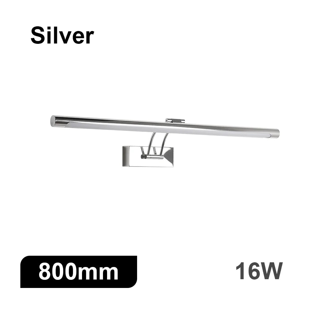 Modern Interior Wall Lamp 80 100cm Led Apply wall light Black Silver Bathroom Lighting Wall Mounted Picture Light Wall Sconce