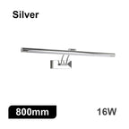 Modern Interior Wall Lamp 80 100cm Led Apply wall light Black Silver Bathroom Lighting Wall Mounted Picture Light Wall Sconce