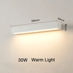 SANDIY Outdoor Wall Light Sconce IP65 Waterproof, Black/White 20/30/50cm Warm/Cold