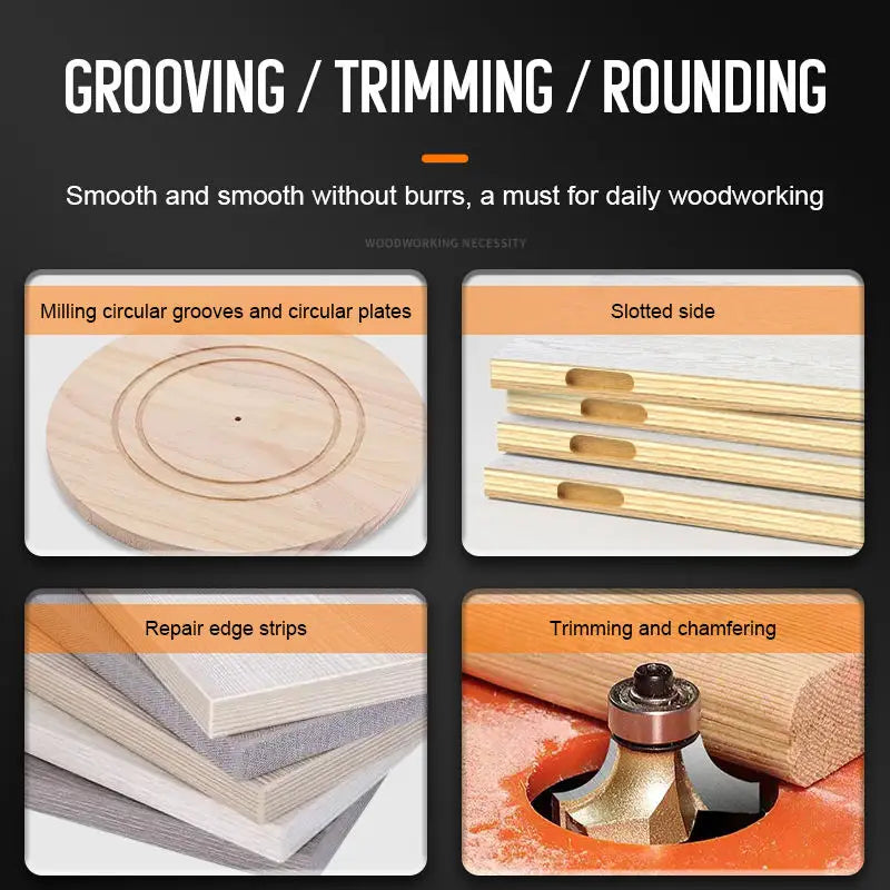 Trimming Machine Balance Board Flip Board Bottom Plate Slotting Chamfering Woodworking Electric Wood Milling Installation Board