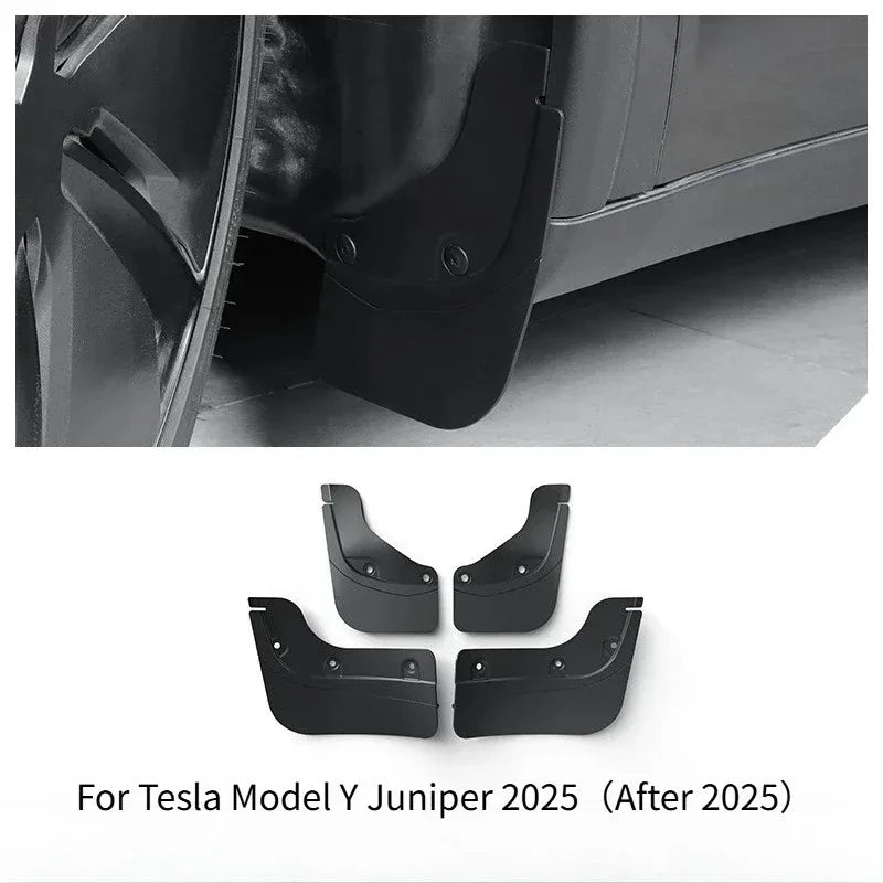 Mud Flaps Mudguards Replacement Splash Guards for Tesla Model 3 Y Highland Juniper 2025 Car Modification Hidden Special Mudguard