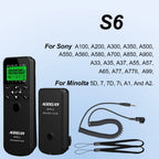 AODELAN WTR-2 Wireless Timer Lapse Intervalometer Remote Control Shutter Release For Canon Nikon Sony Panasonic Fujifilm Cameras