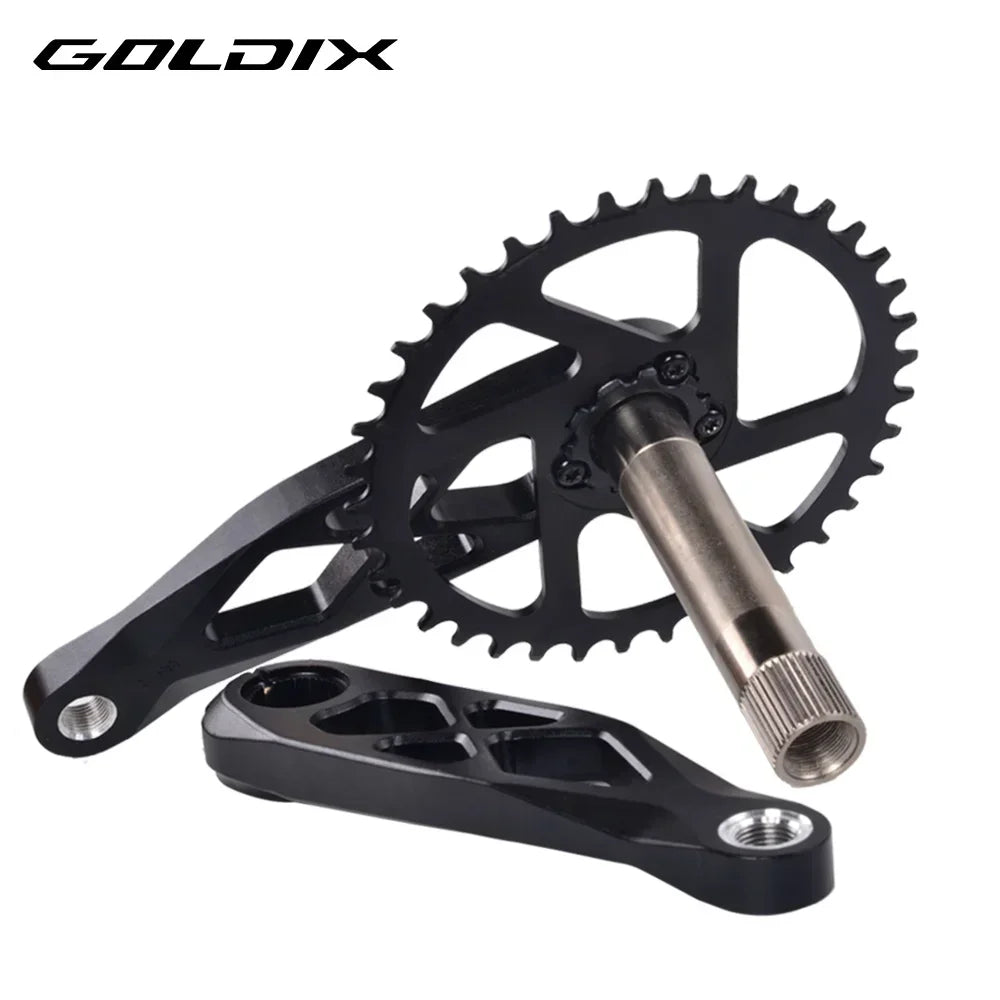 GOLDIX MTB Crankset BSA 24mm 165mm 170mm 175mm Direct Mount R-SPEC Trail Hollow Bike Crank Spindle DH AM XC for Shimano SRAM
