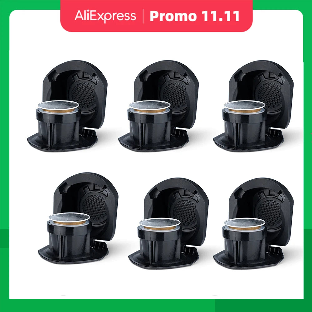 icafilas Dolce Gusto Adapter Coffee Capsule Nescafe Reusable Capsule Transfer To Nespresso Filter for Genio S / Piccolo XS