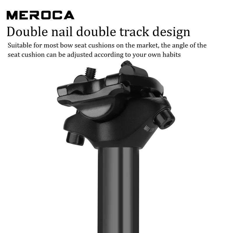 MEROCA MTB Dropper Seatpost 27.2/30.9/31.6mm Telescopic Seat Post Wire Control Adjustable Bicycle Seat Tube Cycling Accessories