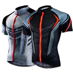 2024 MTB shirt Short Sleeved Cycling Jersey Tops Quick-drying Outdoor sports slim fit jersey