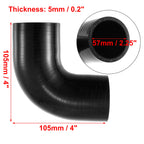 UXCELL 32/51/57/63/70/76/89MM ID 90 Degree Elbow Car Silicone Hose Intake Coupler Intercooler Tube Reducer Set For Seat Leon 1M