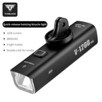 TOSUOD Bicycle Front light 1500 Lumens 4800mAh Bike Light Waterproof USB Charging IPX6 Waterproof Cycling Lamp Accessories