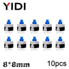 8.0x8.0mm / Black Cap / Unlock