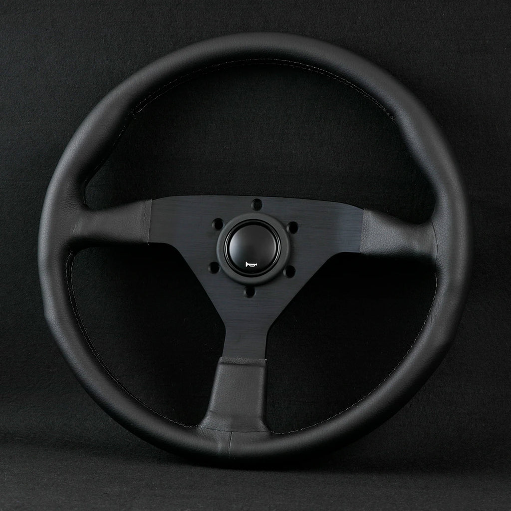 350mm MonteCarlo Leather Steering Wheel for MOMO NRG HKB OMP SPARCO hubs
