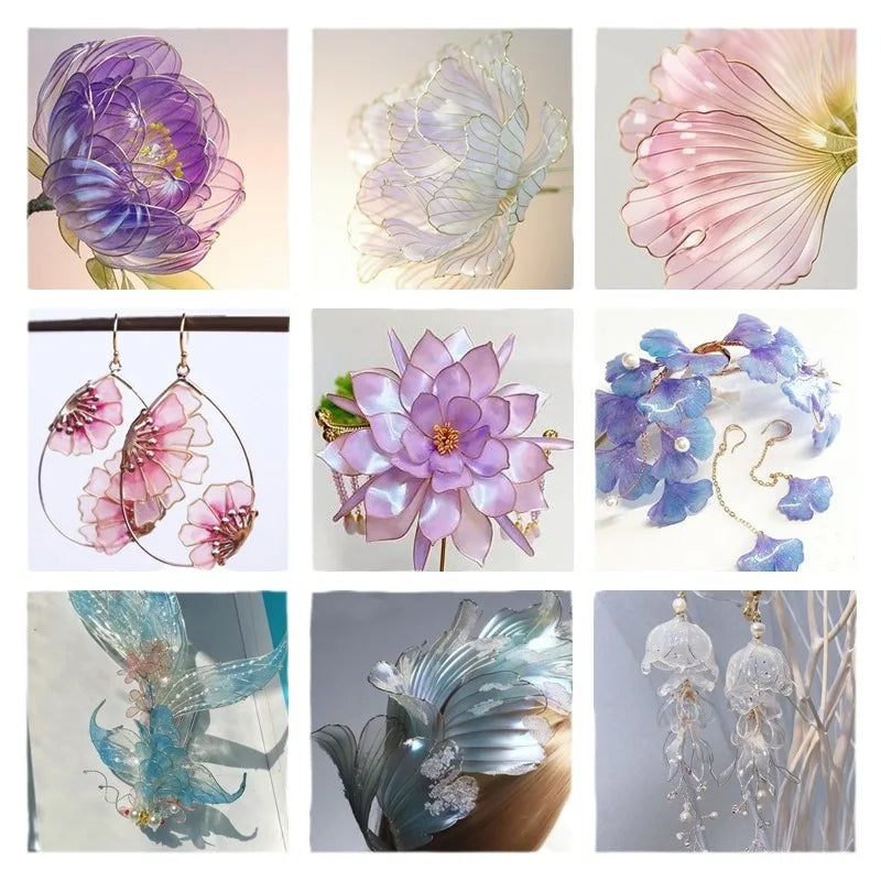 40/100ml UV DIP Resin Glue For Wire Flowers Transparent Liquid High Gloss Ultraviolet Curing Crystal UV Glue Jewelry Making