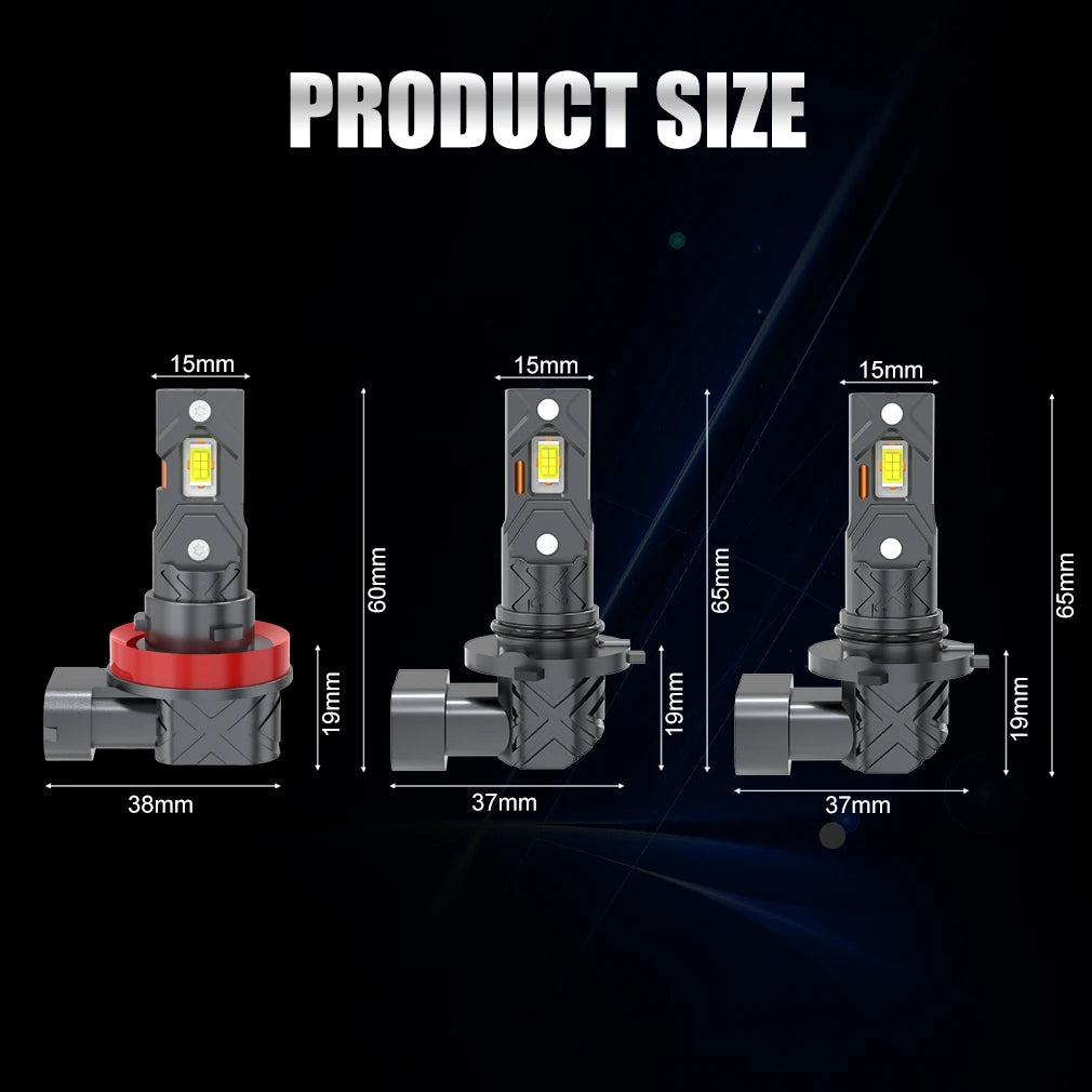20000LM H11 LED Canbus H8 H9 H16JP 9005 HB3 9006 HB4 LED Car Headlight Bulb Canbus Super Bright 6000K 12V 24V Fog Lamps