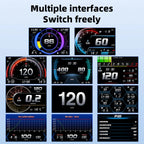 Car GPS+OBD HUD LCD Display OBD2 Head Up Display Car Electronics Accessories Speed Fuel Level RPM Voltage Water Temperature P27