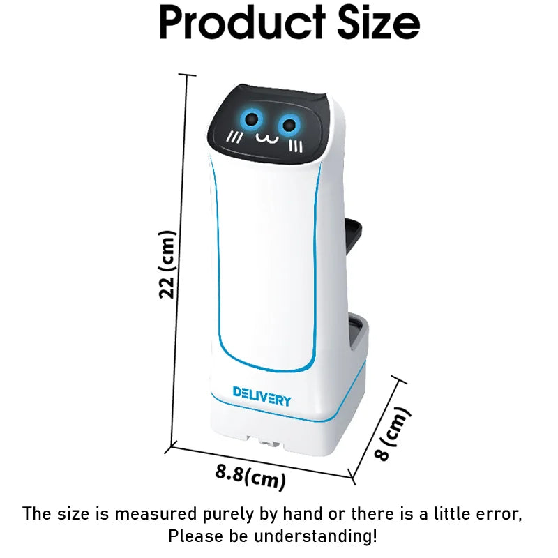 Remote Control Food Delivery Robot Toy Car, Electric Small Item Transport Game