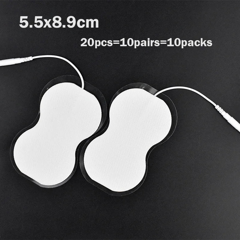TENS EMS Electrode Pads Gel Replacement Patches, Multiple Sizes & Quantities (20-100pcs)