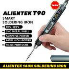 ALIENTEK T90 Smart Soldering Iron 140W Portable Digital Display Automatic Sleep PCB Precision Soldering Iron Repair Tool Kit