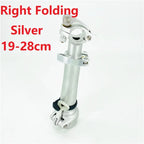 Litepro Folding Bike Telescopic Adjustable Stem 19-28cm Aluminum Alloy, Black or Silver